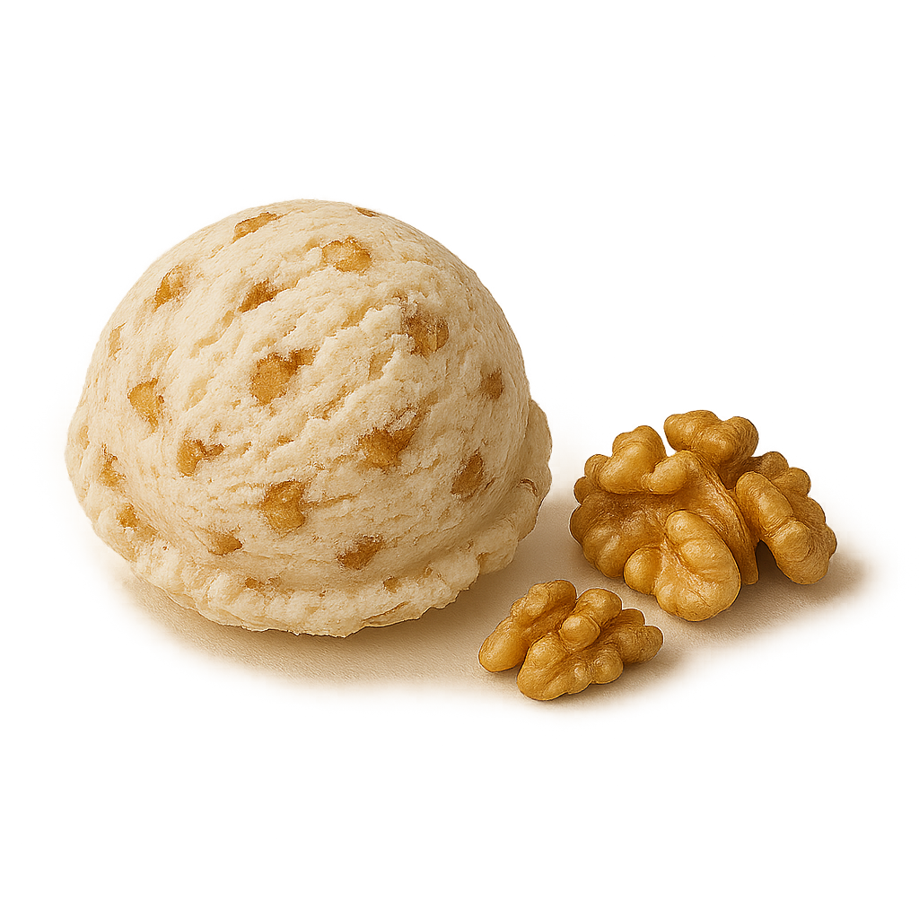 Wanne Walnuss mit Walnusskernen