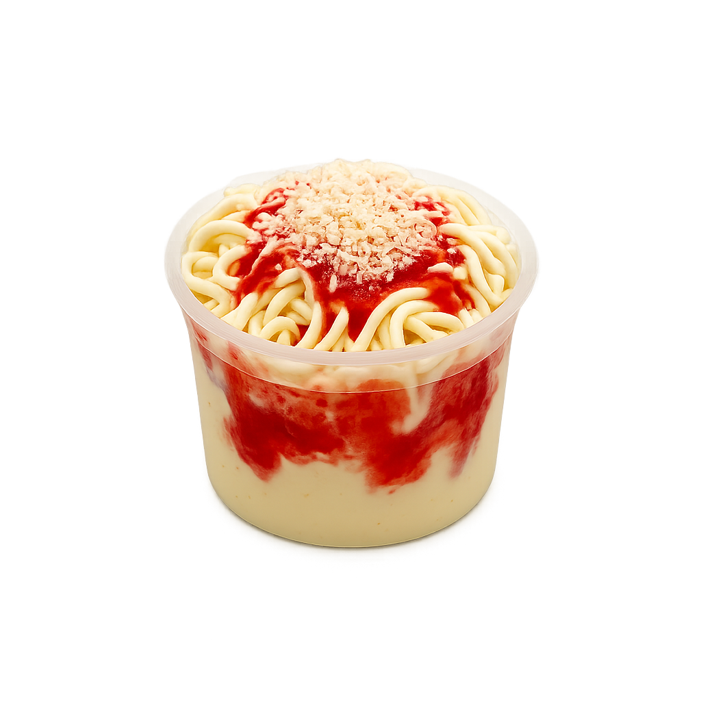 Spaghetti-Eis Vanille