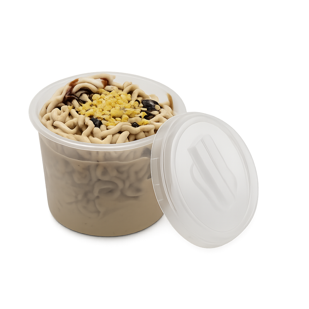 Spaghetti-Eis Haselnuss